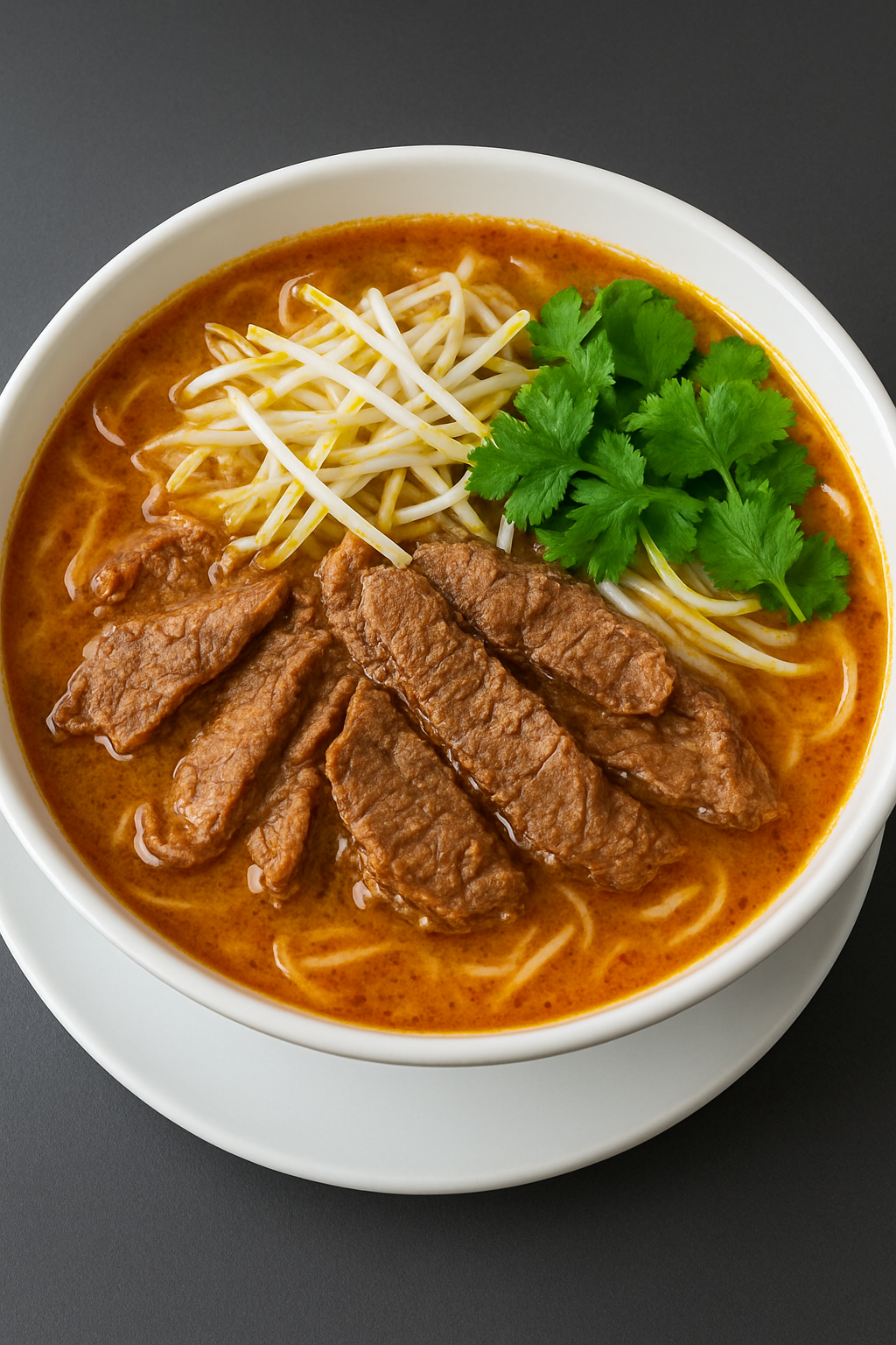 Spicy Beef Satay Pho at Mekong Restaurant Calgary Forest Lawn