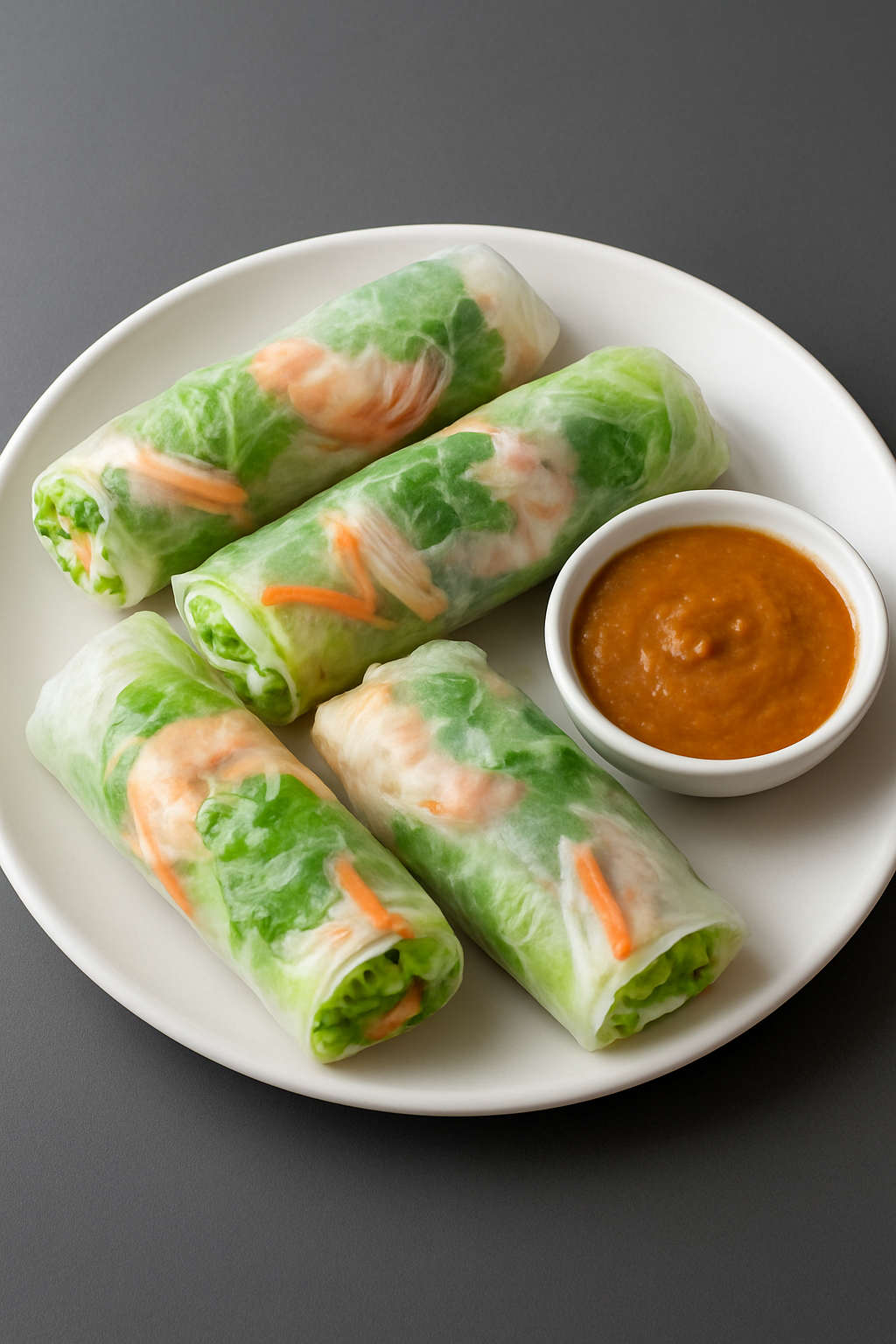 Delicious Fresh Spring Rolls at Mekong Restaurant in Calgary, AB